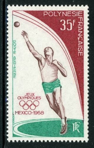 French Polynesia Mh Selections: Scott C49 35fr Mexico City 1968 Olympics Cv$16,