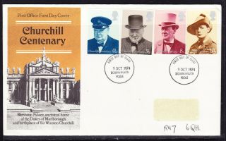 Great Britain 1974 - Winston Churchill First Day Cover Bournemouth