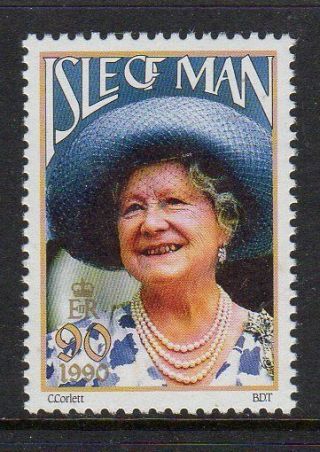 Isle Of Man 1990 Queen Mother Set Fine Fresh Mnh