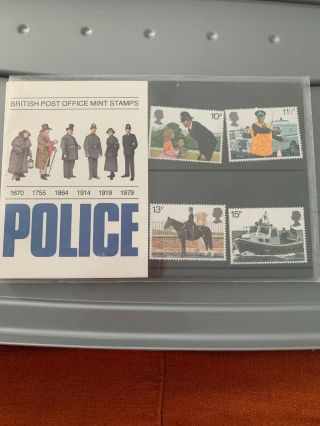 British Post Office Stamps Pack No.  112 Police 1979