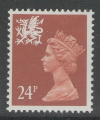 Wales Sgw58 1989 24p Indian Red Mnh