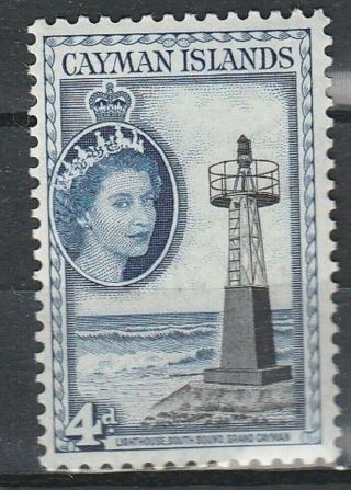 1953 Cayman Islands 4d Lighthouse Definitive Sg 155 U/mint