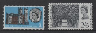 1966 Sg687 - 688 900th Anniversary Of Westminster Abbey.  Unmounted.