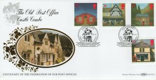 Gb Fdc Benham 1997 " Post Offices " S/hs