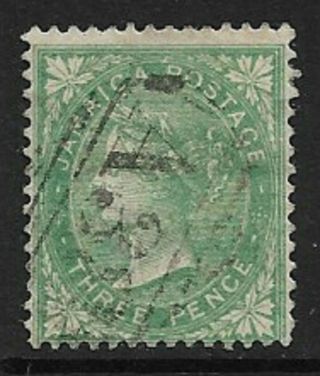 Jamaica 1863 Qv 3d Wmk Pineapple Sg 3 (cat £25)