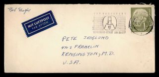 Dr Who 1960 Germany Bad Godesberg To Usa Air Mail C127296