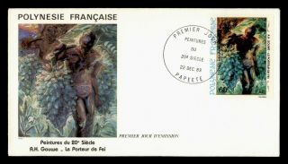 Dr Who 1983 French Polynesia Paintings Art Fdc C127020