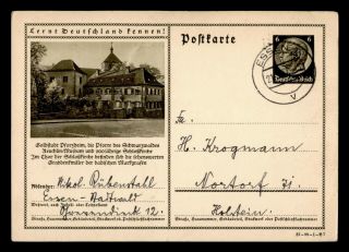 Dr Who 1937 Germany Essen Postal Card Stationery C126388