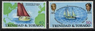 Trinidad & Tobago Sg454/5 1974 World Voyage Mnh