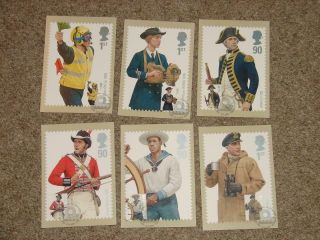 (r431) Royal Mail Phq Cards Royal Navy Uniforms 2009 First Day Of Issue Stamped