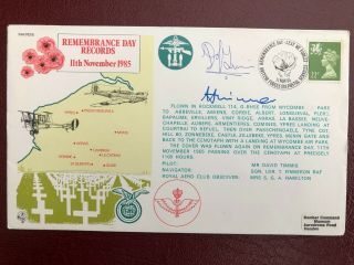 Great Britain,  Flown And Signed Royal Air Force Cover Raf (rd) 8