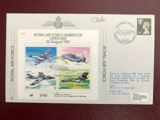 Great Britain,  Flown And Signed Royal Air Force Cover Jsf17