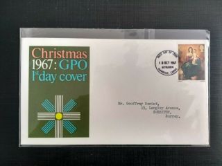 Christmas 1967 First Day Cover - 18 October 1967 Very Good
