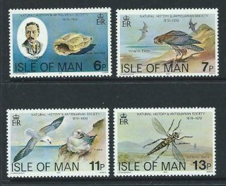 1979 Isle Of Man Cent.  Natural History & Antiquarian Society Set (sg 144 - 147) Mnh