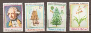 Norfolk Island Sg152/5 1974 Captain Cook Mnh