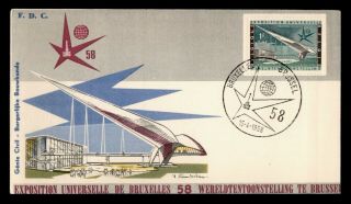 Dr Who 1958 Belgium Brussels Universal Exposition Fdc C125606