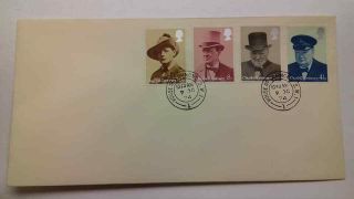 Winston Churchill First Day Cover House Of Commons Postmark 1974