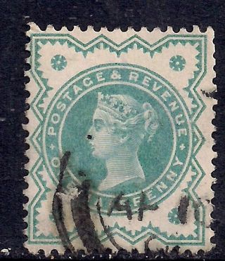 Gb 1900 Qv 1/2d Bluish Green Colour Change Stamp Sg 213.  (e70)