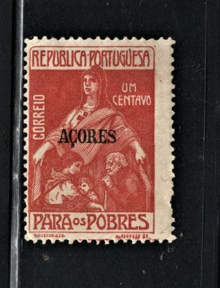 Hick Girl Stamp - Mh.  Portugal - Azores Stamp Sc Ra3 1915 Charity R322