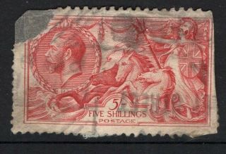Great Britain Gb 1918 King George V 5/ - Five Shilling Seahorse Sg 416