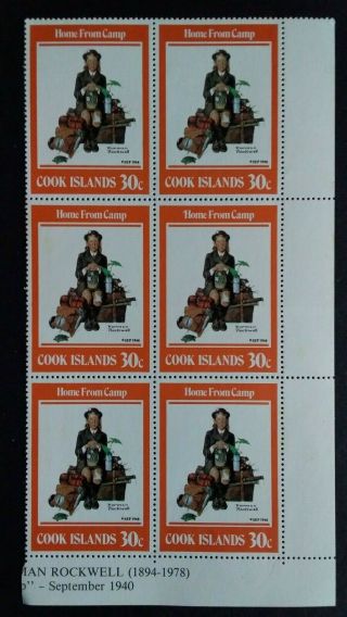 Cook Islands 4 Great Old Mnh Sheets Of Stamps As Per 4 Photos.