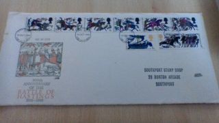 1966 Philart Battle Of Hastings Phosphor First Day Cover - Liverpool