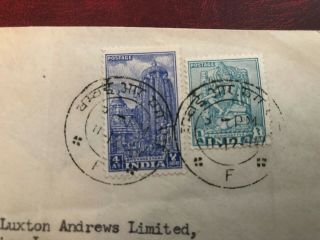 INDIA 1947 BOOK POST COMMERCIAL COVER TO LONDON 2