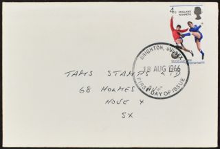 Gb 1966 World Cup Football England Winners Fdc First Day Cover C52659