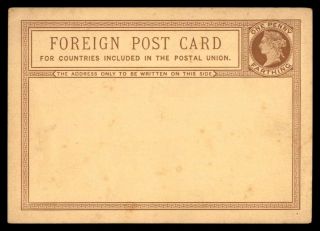 Mayfairstamps Great Britain One Penny Farthing Foreign Post Card Postal C