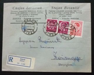 Yugoslavia 1940 Serbia Multi Franked Cover Sent To Belgrade J2