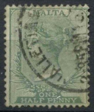 Malta 1885 - 90 Qv Sg 20,  1/2d Green D10695