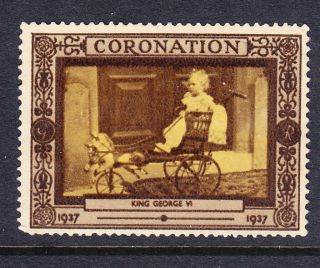 Gb 1937 Coronation - King George V1 As Child - Slight Toned