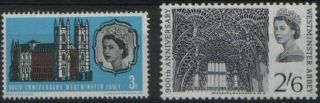 1966 Gb Stamps - 900th Anniversary Of Westminster Abbey (28 Feb) Mnh