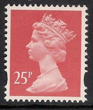 Gb 1994 Sg Y1690 25p Rose - Red Photogravure 2 Bands Mnh Ex Y1684