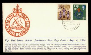Dr Who 1964 Fiji Boy Scout Jubilee Jamboree Fdc C136813
