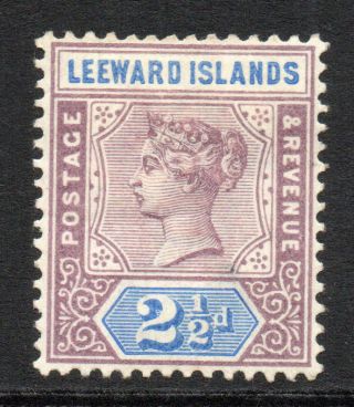 Leeward Islands 2 1/2d Stamp C1890 Mounted