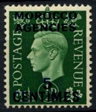 Morocco Agencies 1937 Sg 230,  5c On 1/2d Green Kgvi Mh D47521