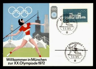 Dr Who 1972 Germany Munich Olympic Games Maximum Card C137370