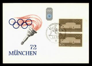 Dr Who 1972 Germany Munich Olympic Games Maximum Card C137369
