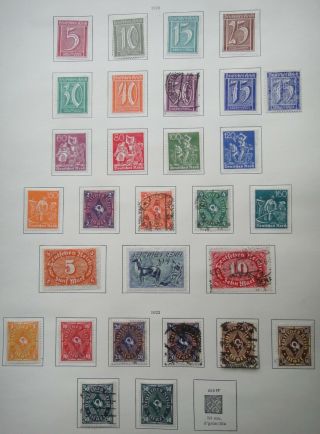 Germany 1922 Stamps Mh/used German States Deutschland German