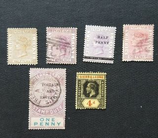 Sierra Leone,  Mixture Of Early Stamps,  M/m And