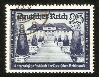 Dr Nazi 3rd Reich Rare Ww2 Wwii Stamp Hitler Swastika Flag Residence Rest House