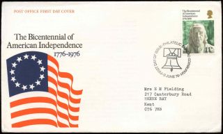 Gb Fdc 1976 American Independence,  Bureau H/s C19554