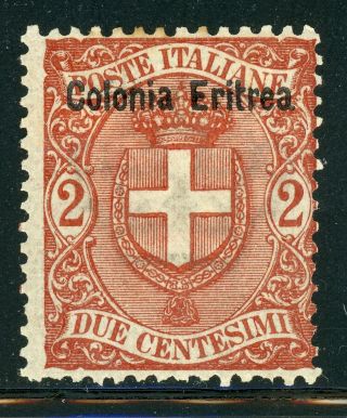 Italian Area - Eritrea - Mh Selections: Scott 13 2c Orange Brown Cv$4,