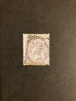 1880 - 81 Gb Qv Sg171 1d Pale Lilac 14 Dots Die 1,  Brentwood Cancell