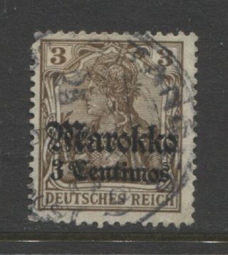 1911 German Offices In Morocco 3 Centimos Germania With Op Tanger