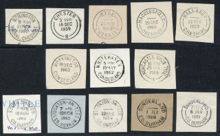 Gb 1959 - 1968 Postmarks Circular Date Stamps Cds On Piece: The North