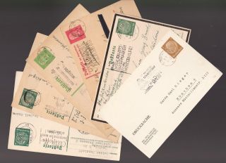 Germany 1930s Selecton Of Hindenburg Postal Stationery Cards - - (14)