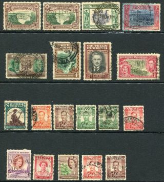 Southern Rhodesia Wankie Postmark On 1950 2d Green & Brown/victoria Falls 19 Stp