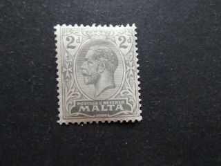 Malta - George V 1914 Two Pence Mounted
